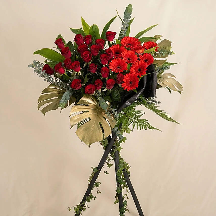 All The Best Wishes Congratulatory Flower Stand