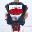Midnight Roses of Love: Exquisite Floral Bouquet for Your Better Half