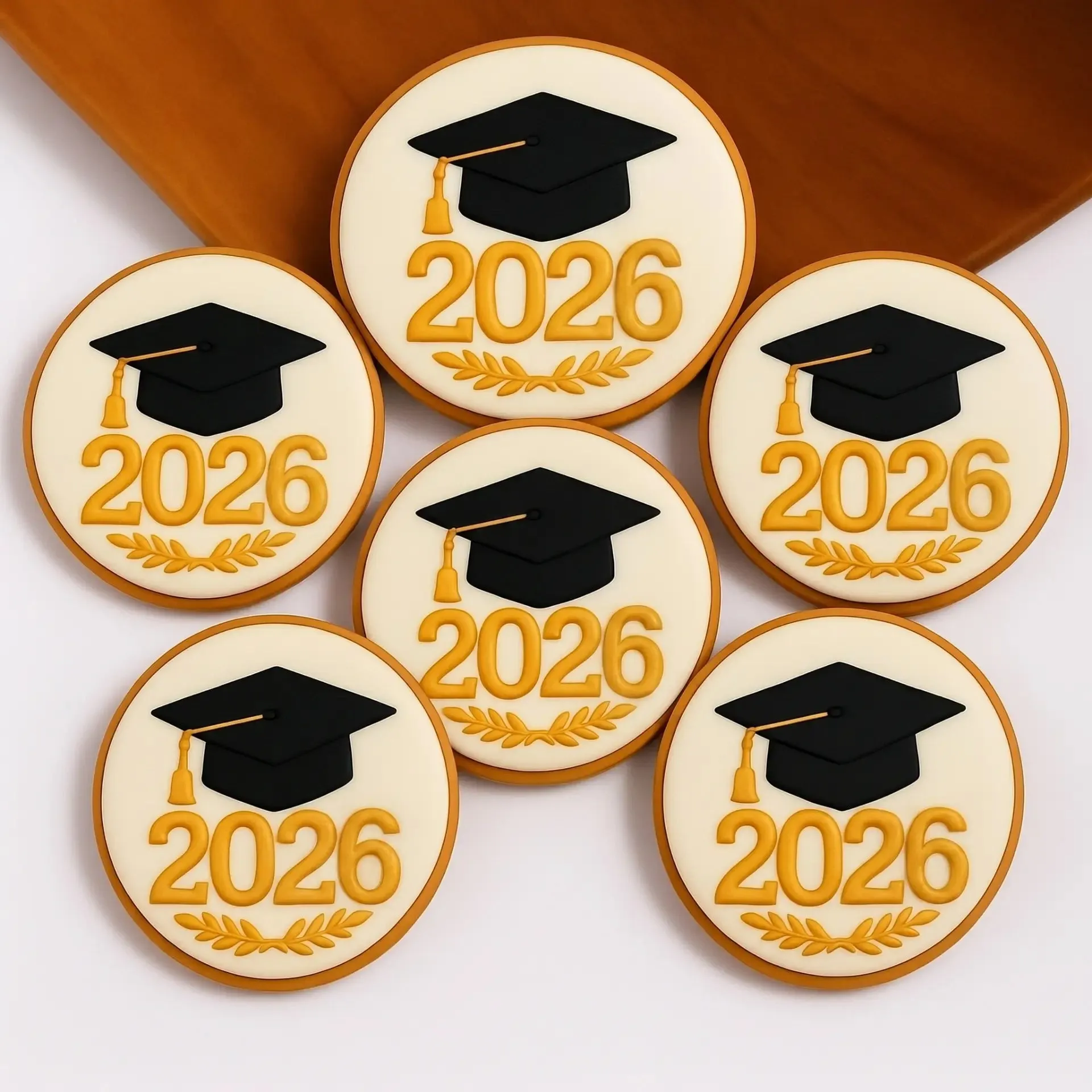 2026 Graduation Cookies Set | Celebrate with 6 Delicious Butter Cookies
