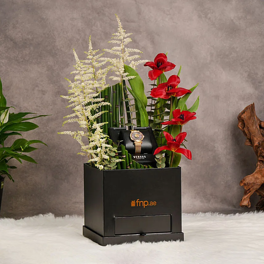 Floral Elegance Versus Timepiece
