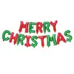 Festive Merry Christmas Foil Balloon Banner Decoration