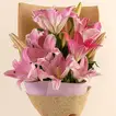 Oriental Pink Lilies Bunch