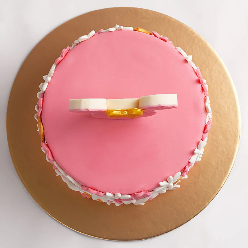 Cute Minnie Mouse First Birthday Cake