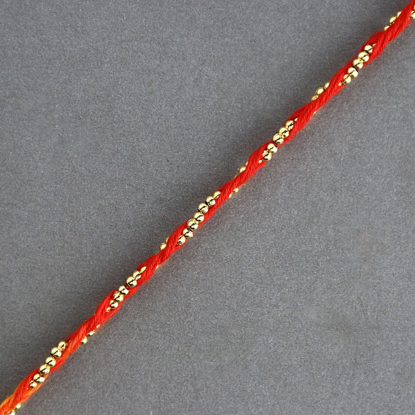 Sacred Beadwork Mauli Rakhi N Dark Chocolate Surprise