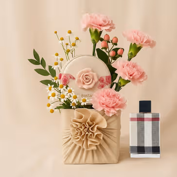 Bostani Rose Box Flower Vase - Flowers n Chocolate