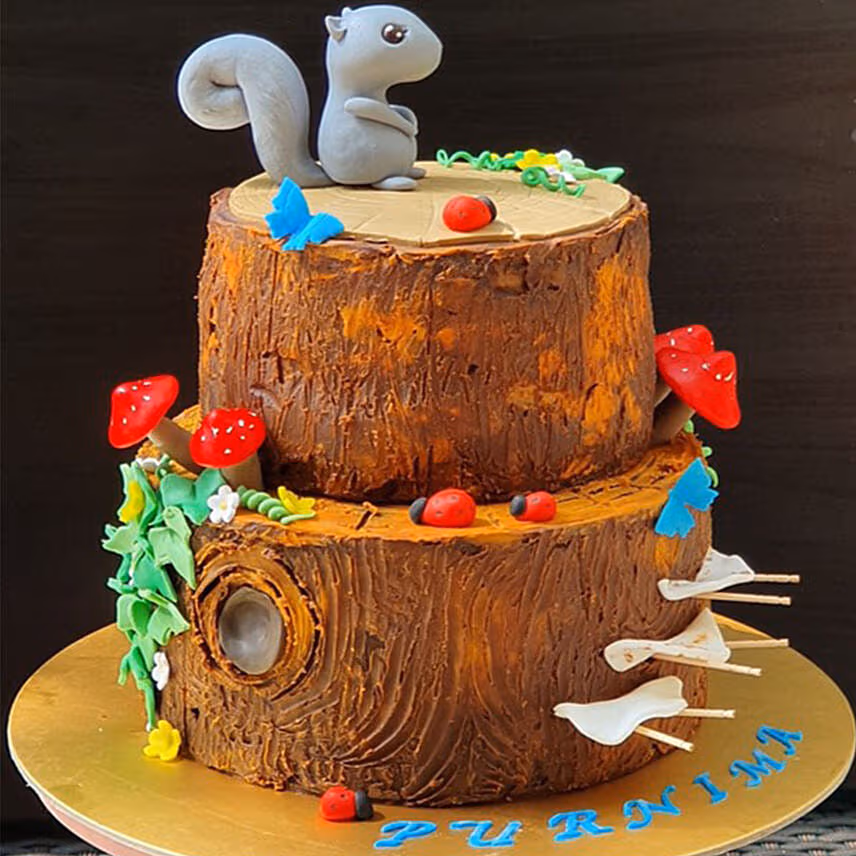 Squirrel Cartoon Cake