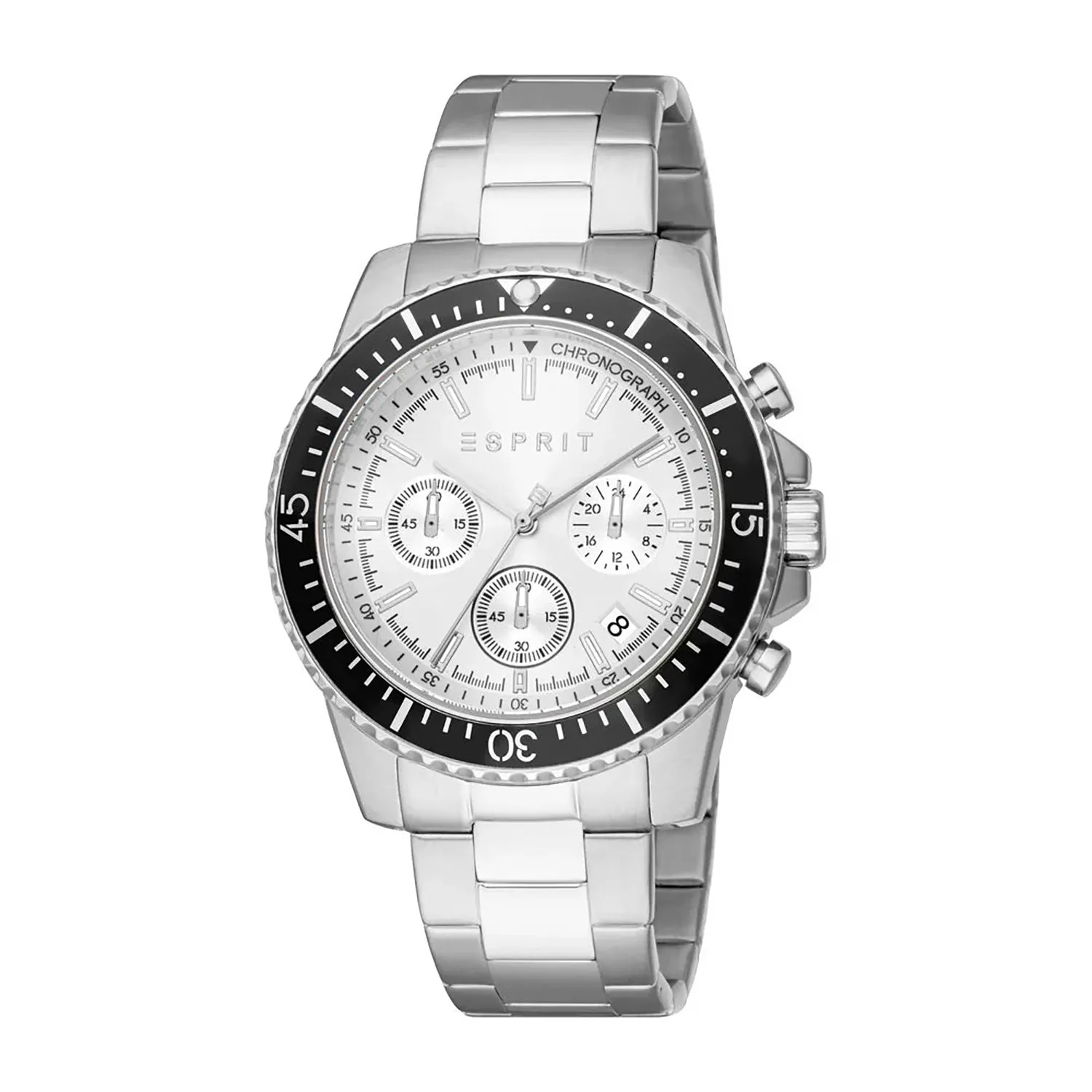 Everlasting Grace Gift Set: Exquisite Floral Arrangement with Esprit Hudson Chrono Watch