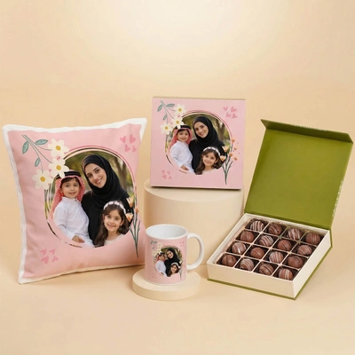 Personalized Gift Set for Mom with Chocolate Box