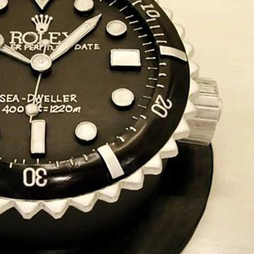 Black Rolex 3D Cake Chocolate