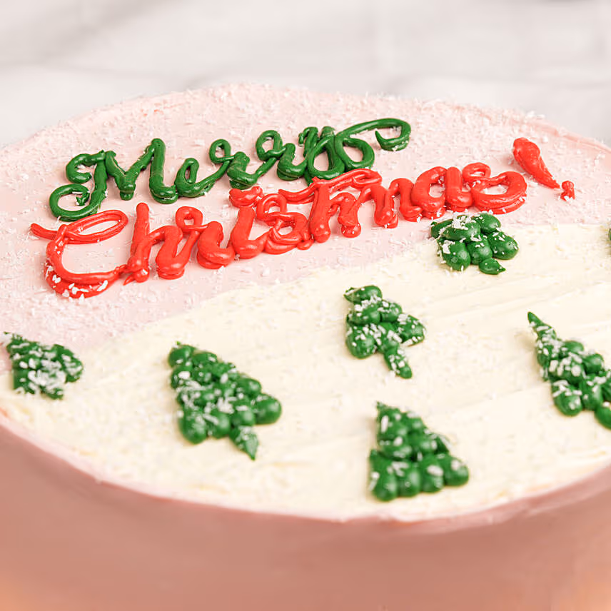 Merry Christmas Happiness Cake