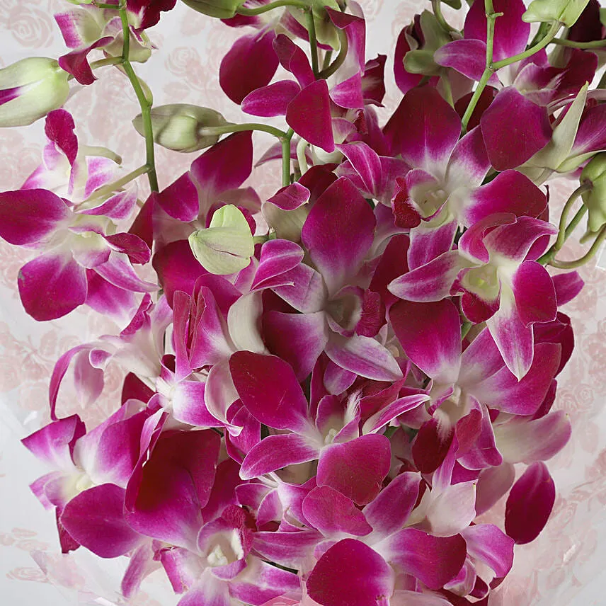 Royal Orchids Bunch With Ferrero Rocher