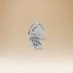 Omnia Signature Heart Earrings in 18K White Gold with Diamonds