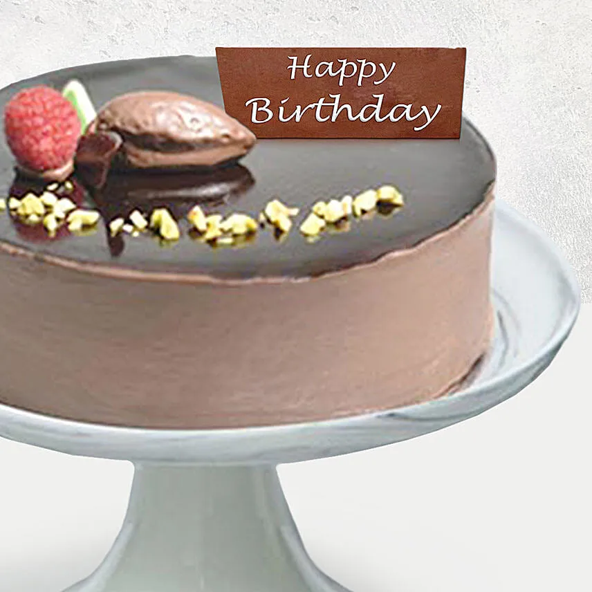 Appetizing Birthday Cake with Teddy Bear