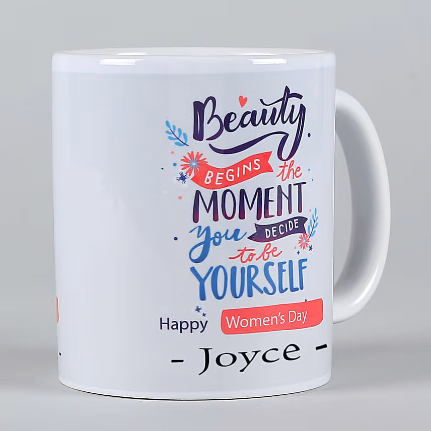 Happy Womens Day Personalised White Mug