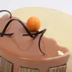 Luxurious White Chocolate Fudge Cake with Caramel Elegance