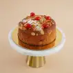 Delicious Cherry and Almond Flakes Cake - Perfect for Celebrations