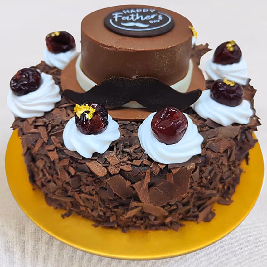 Happy Father's Day Black Forest Cake 8 Inches