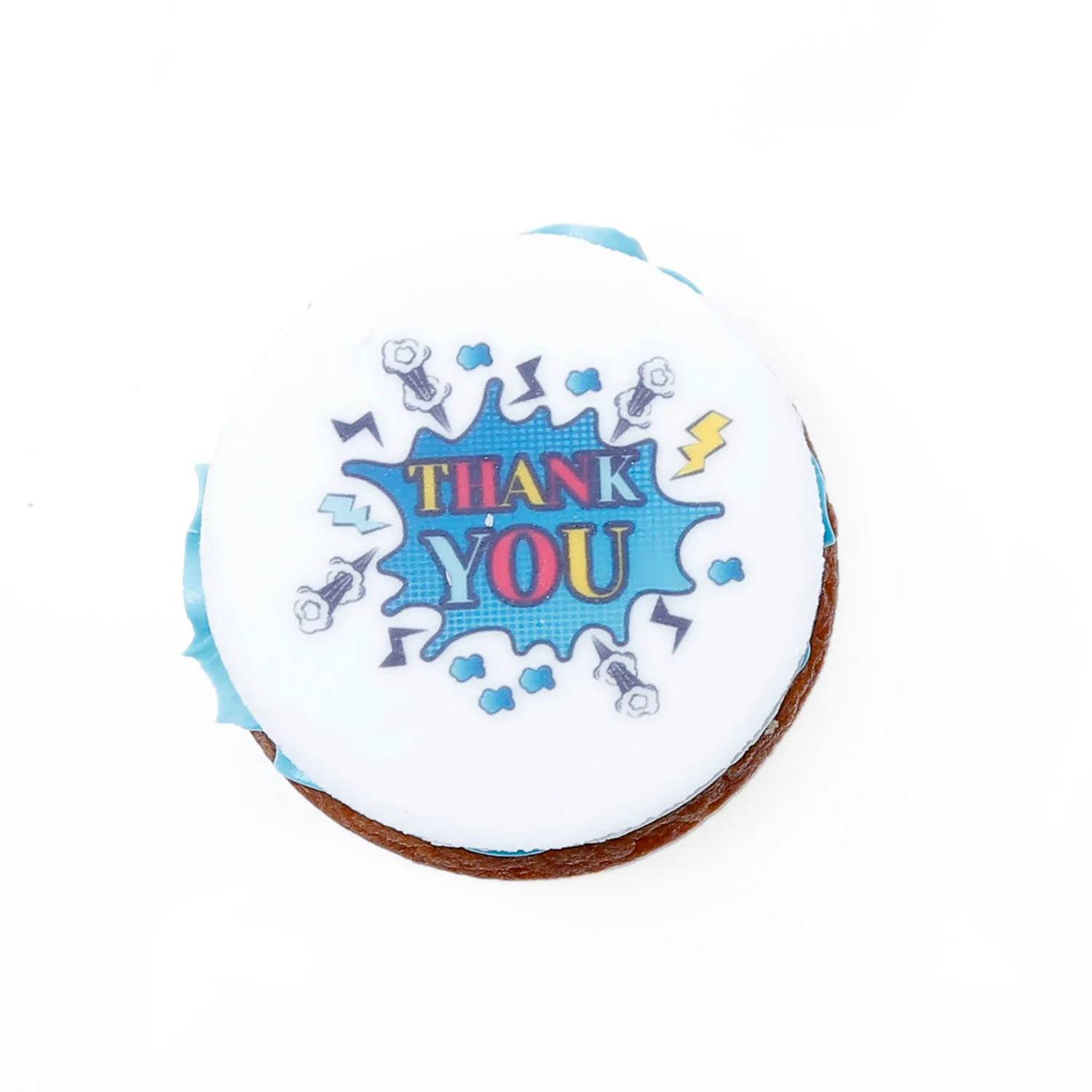 Delicious Chocolate Thank You Cupcakes - 6 Pieces