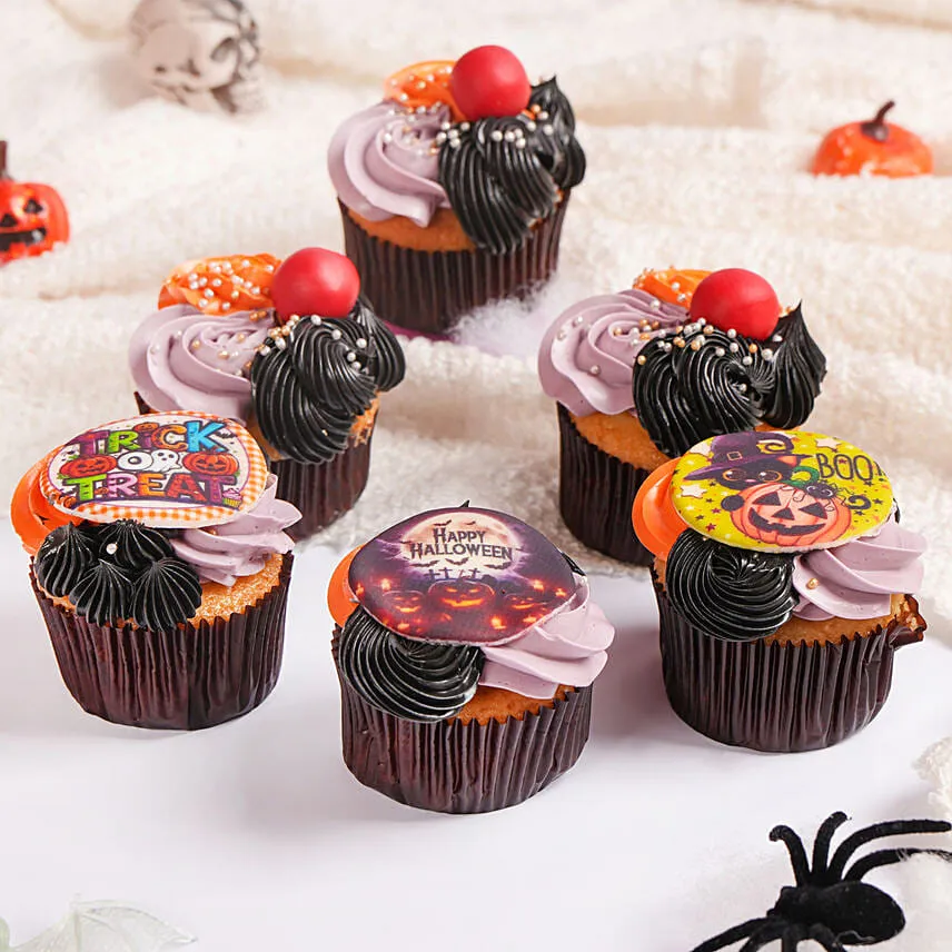 Trick or Treat Halloween Cupcakes