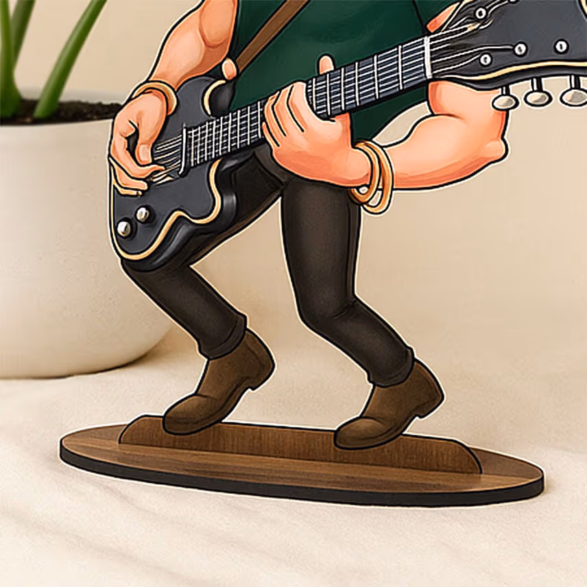 Personalized Caricature Gift for Guitarist