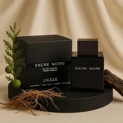 عطر لاليك إنكر نوار 100 مل للرجال - رائحة خشبية عطرية
