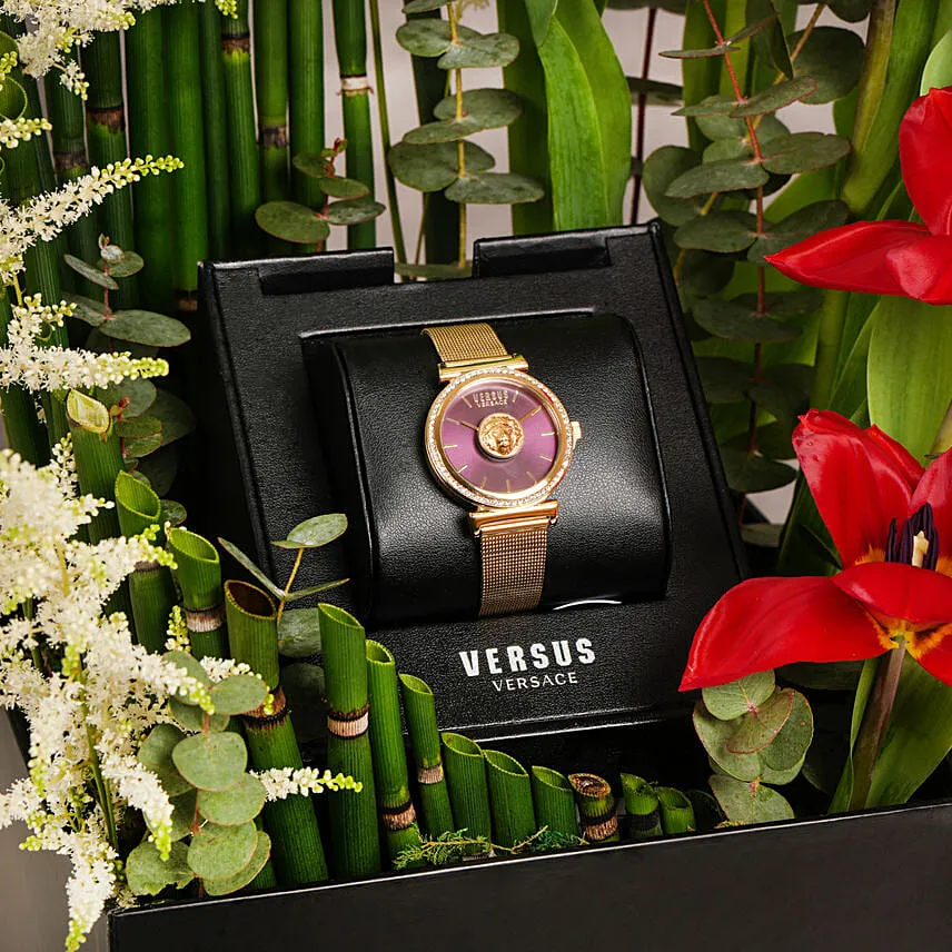 Floral Elegance Versus Timepiece