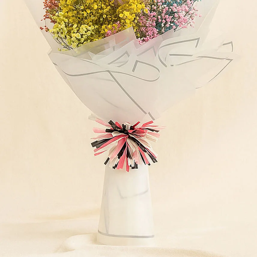 Colourful Snowfall Bouquet