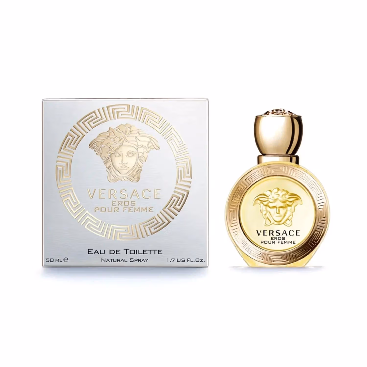Versace Eros Pour Femme 50ml Eau de Parfum - A Captivating Floral Woody Musk Fragrance