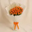 Regal Orange Baby Rose Bouquet