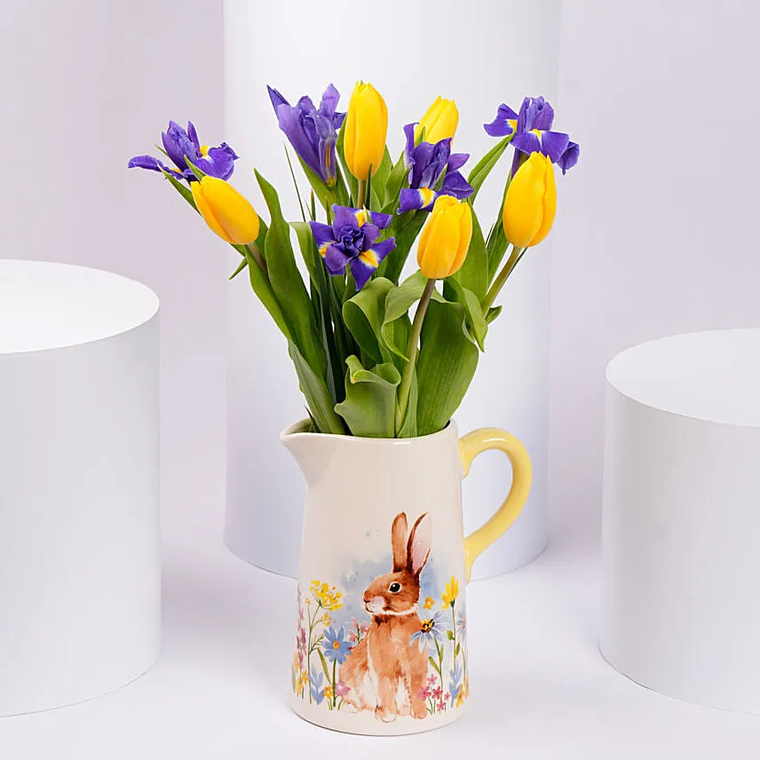Tulip And Iris Delight Arrangement