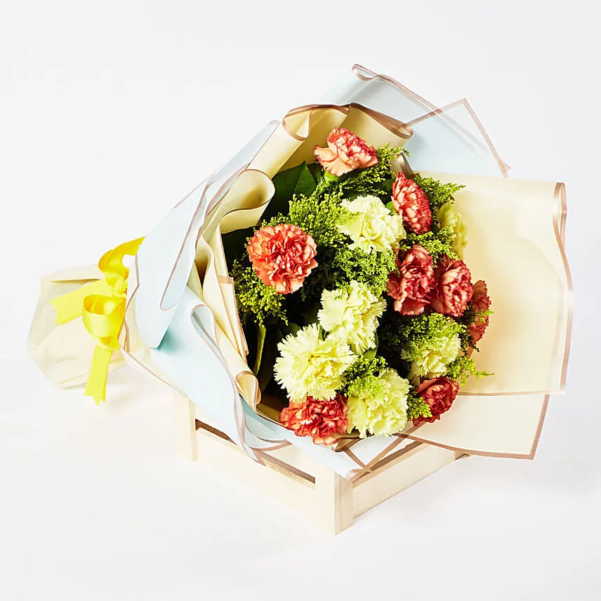 Serene Carnations Bouquet