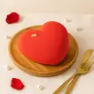 قلب أحمر مفعم بالحب - كيك