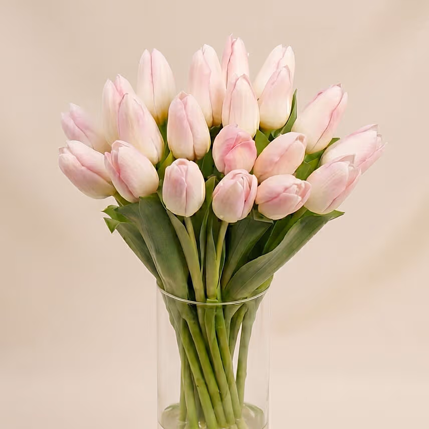 Pink Tulips Arrangement Standard