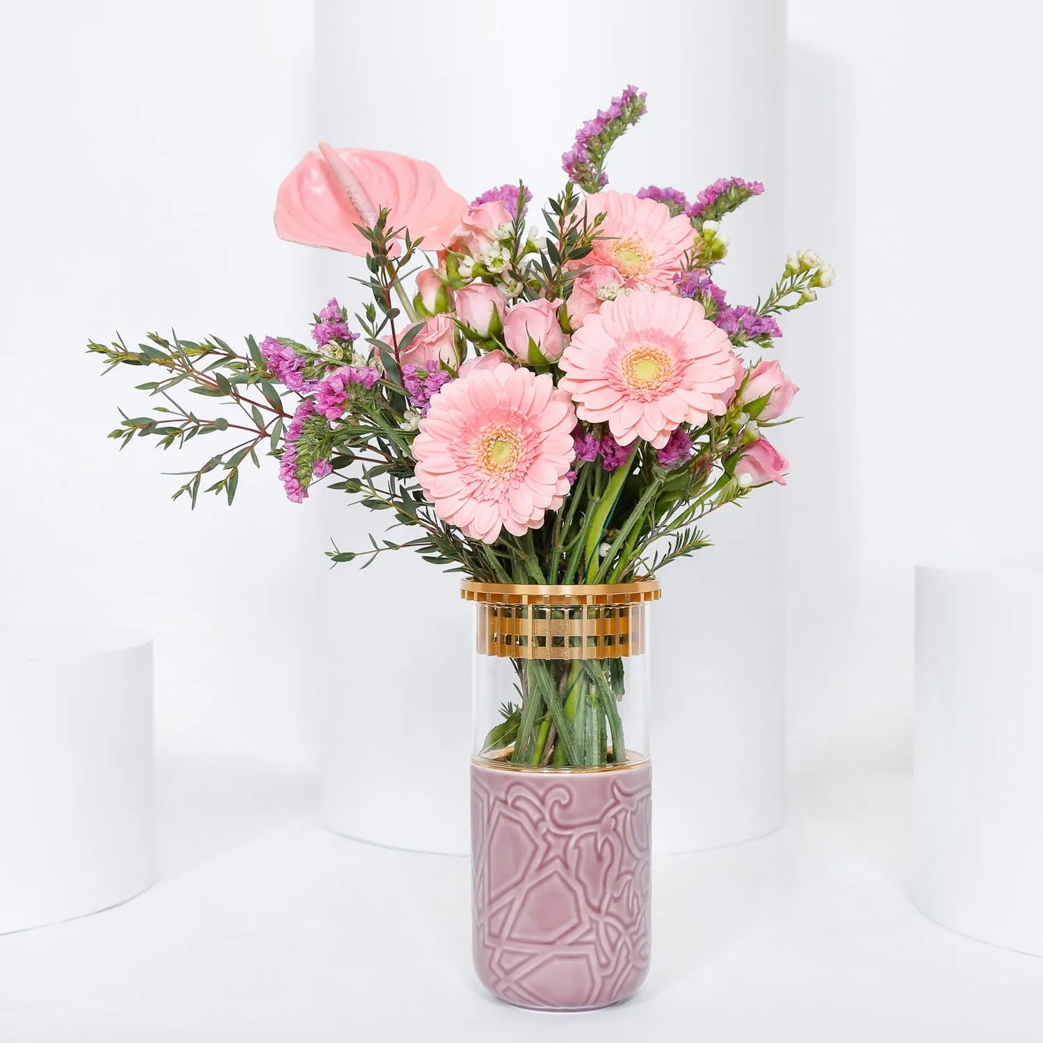 Mixed Flower Arrangement with Eid Topper