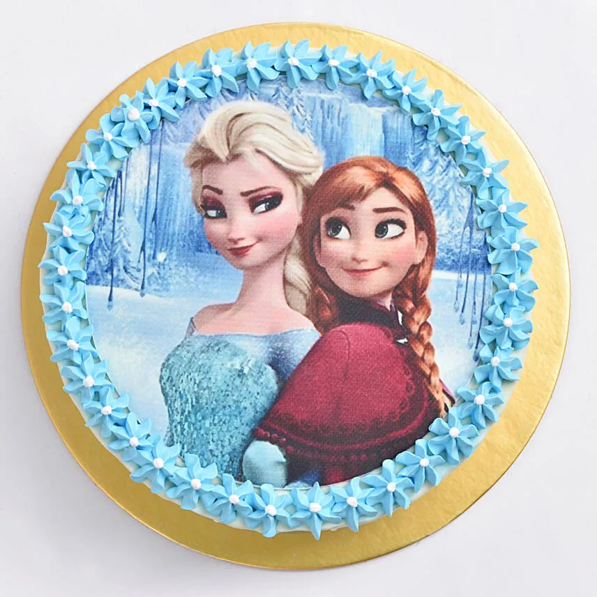 Elsa and Anna Marble Cake