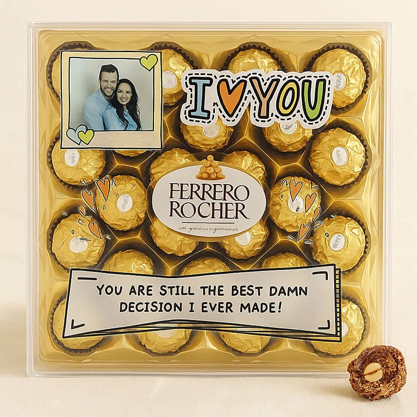 Personalised Love You Ferrero Rocher Box
