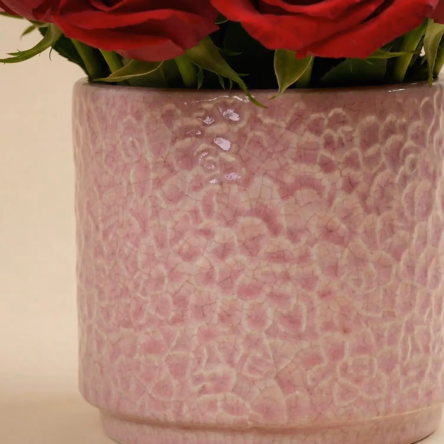 Exquisite True Love Rose Box with Elegant Ceramic Vase
