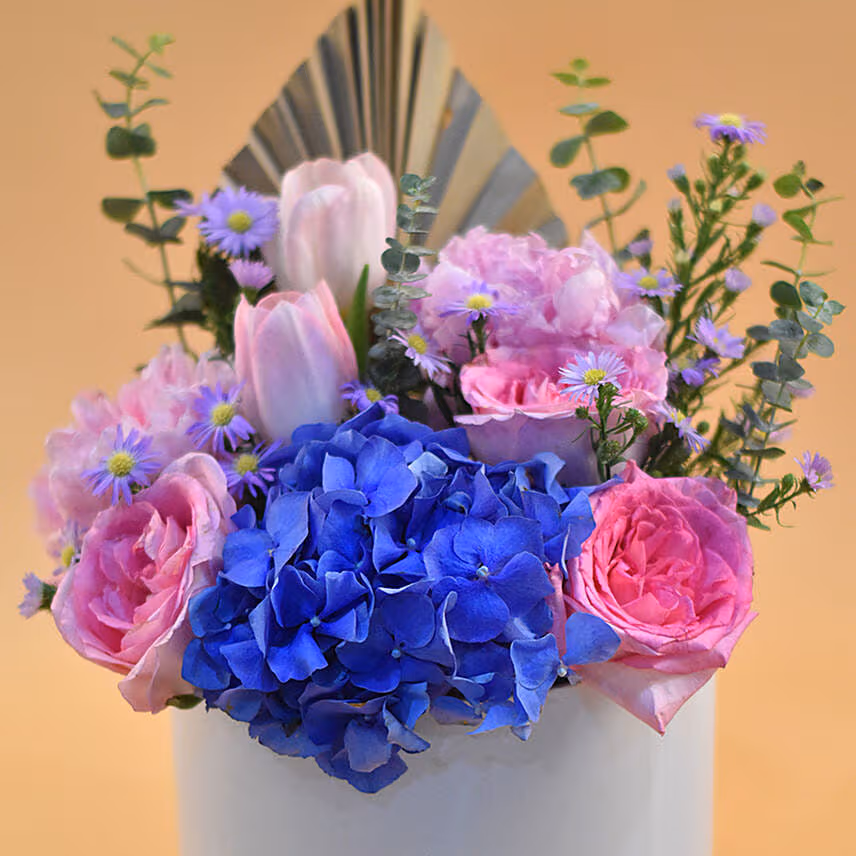 Alluring Mixed Flowers White Box