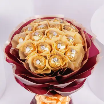 Luxurious Ferrero Rocher Bouquet – Elegant Sweet Gift