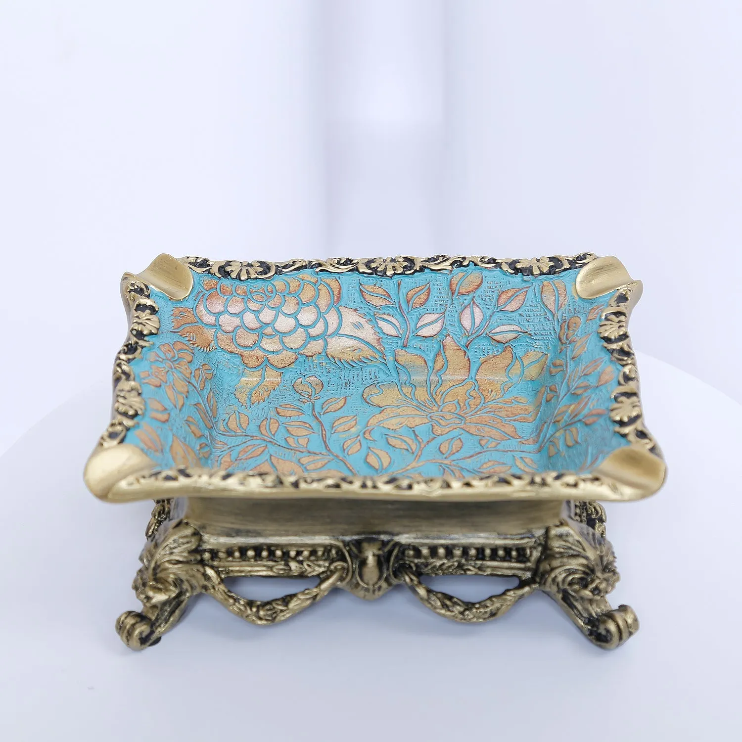 Mixed Flower Arrangement with Resin Ash Tray