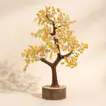 Exquisite Handcrafted Stone Wish Tree with Agate Leaves