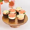 Autumn Elegance Gift Combo: Vibrant Floral Arrangement with Vanilla Cupcakes