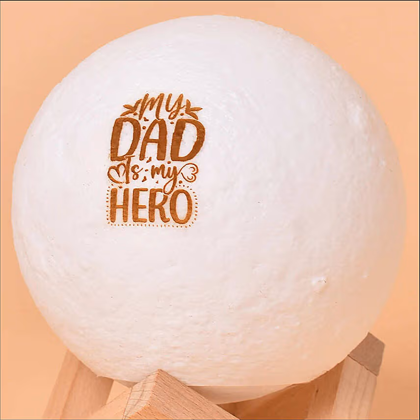 Shine a Light on Dad's Heroism: Moon Lamp