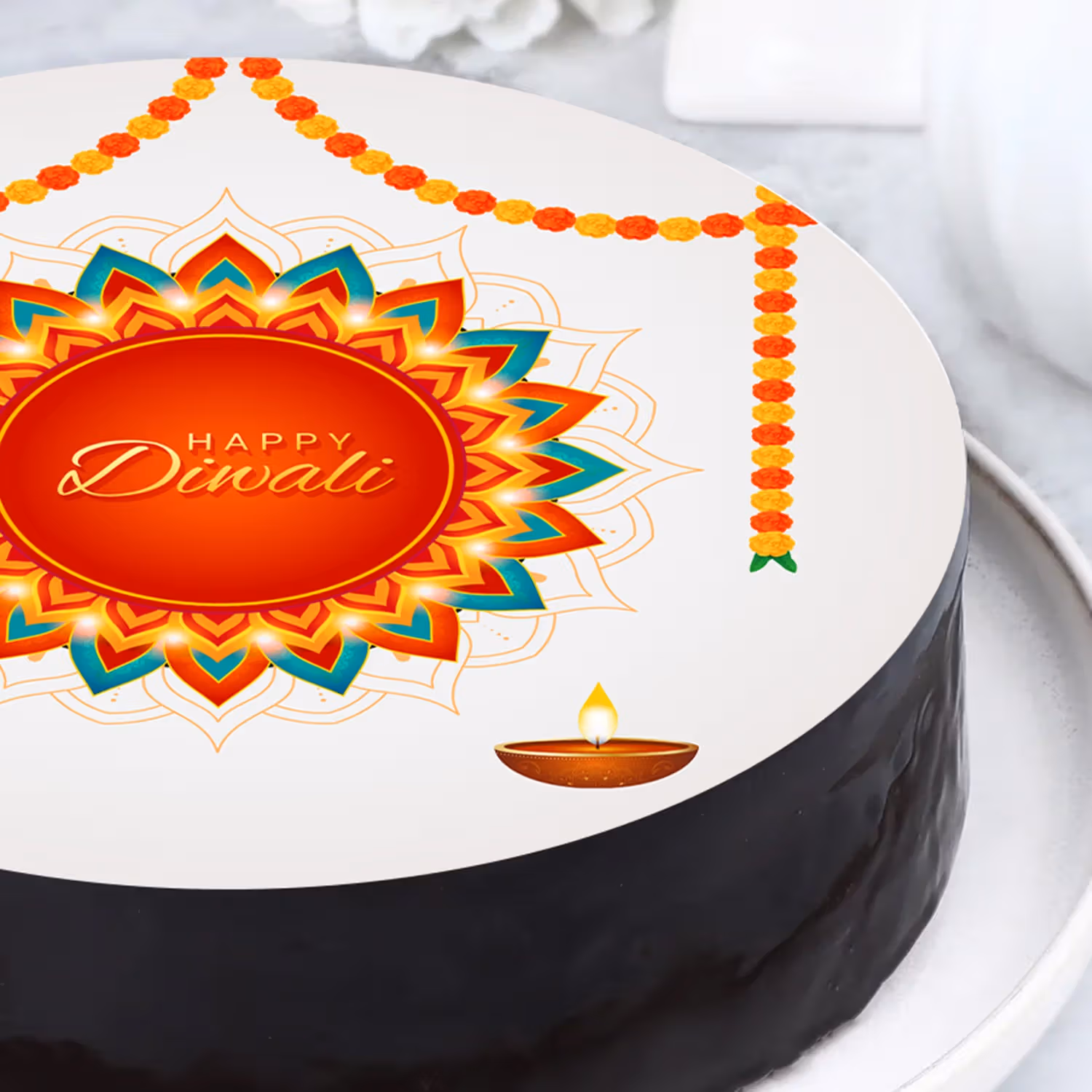 Diwali Celebration Chocolate Cake