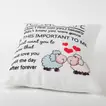 Romantic 'To My Wife' Printed Cushion - Heartfelt Gift for Her
