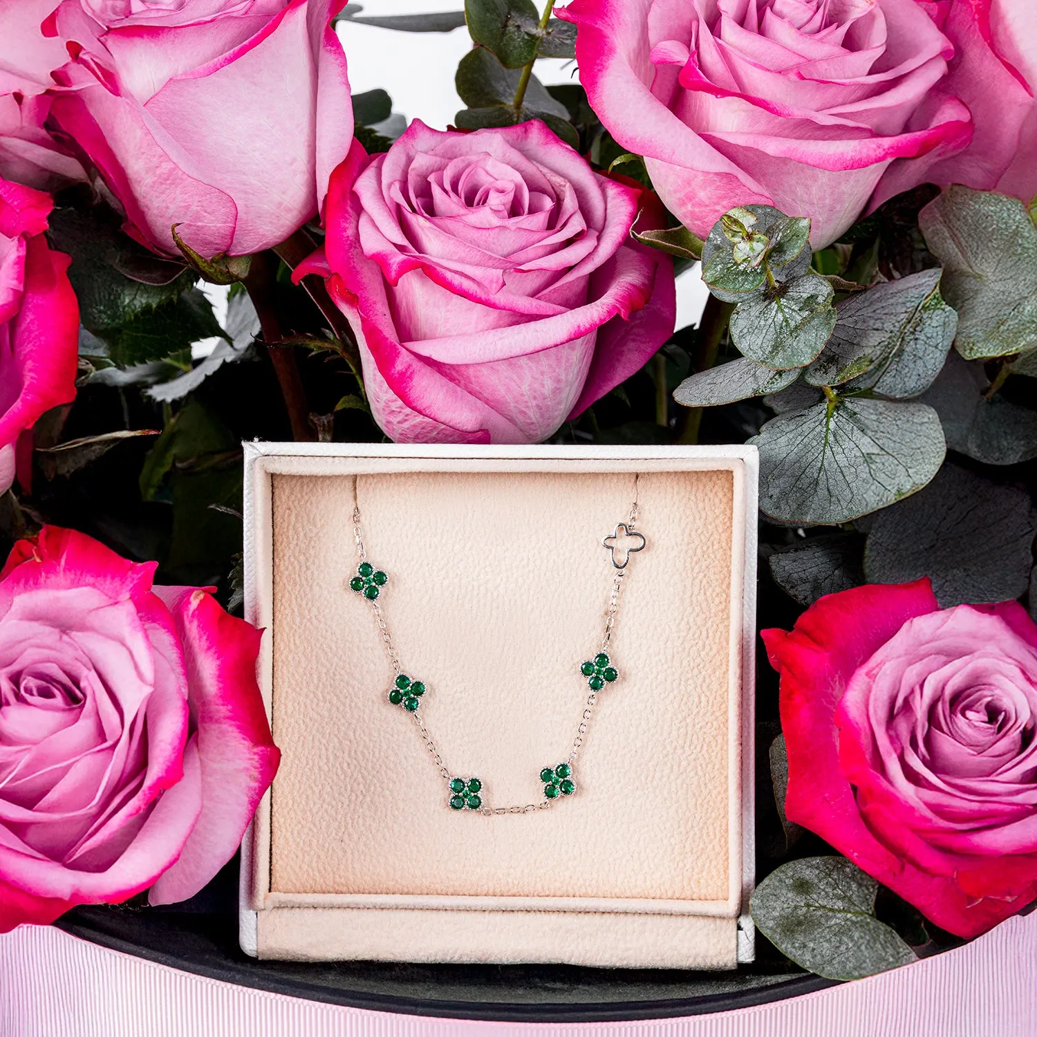 Elegant Jewels & Blooms Gift Set for Mom