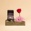Titan Marhaba Women's Analog Watch with Silver-White Dial and Fresh Blooms Gift Set
