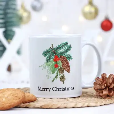 Merry Christmas Festive Cheer White Mug