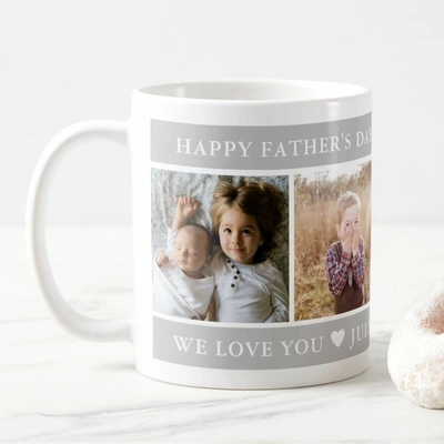 Personalized Happy Father's Day Mug - Custom Photo Gift