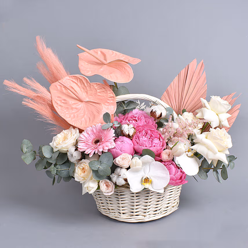 Charming Love Flower Basket